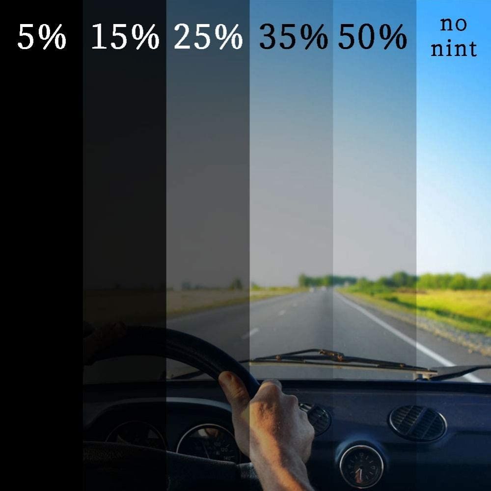 1 rulle 50 x 3m solskyddande uv-skyddande fönsterfilm solskydd reptålig bilfolie värme uv-blockerande vlt 1%-50%  glasdekal