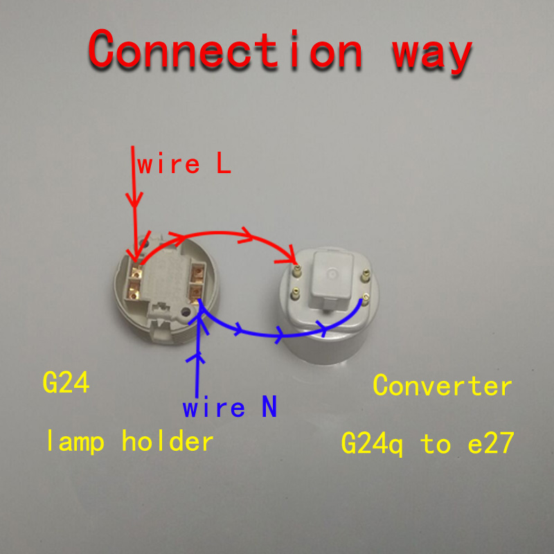 G24 per E27 adattatore, 4 Spilli G24q per E27 Convertitore del supporto Della Lampada, g24q-1, g24q-2, g24q-3, gx24q-1 Gx24q-2, Gx24q-3 per E27lampenstar