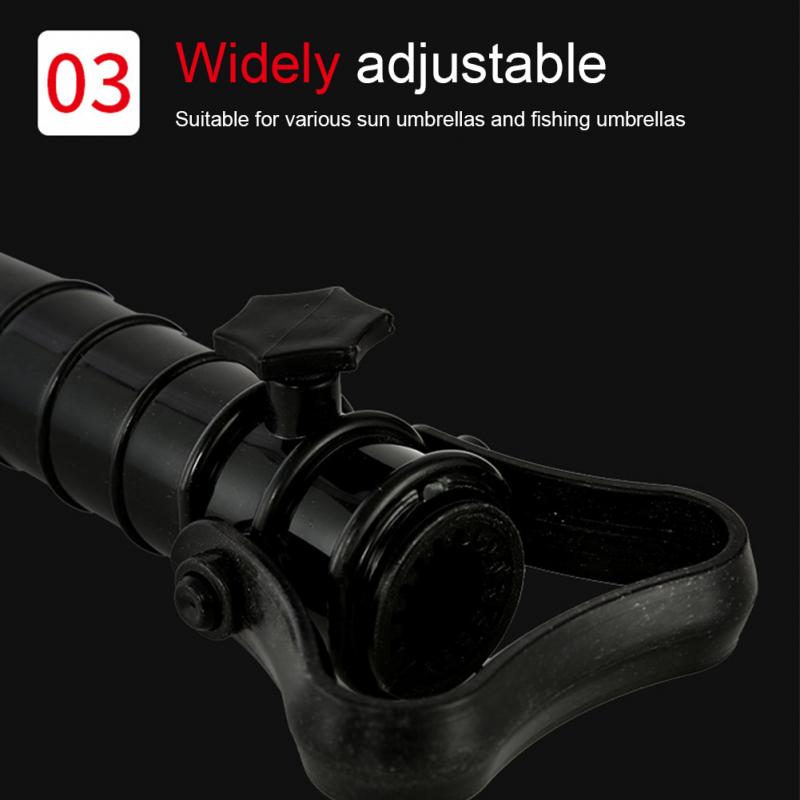 Manual Beach Umbrella Spike Parasol Fishing Stand Rain Gear Portable Windproof Garden Patio Outdoor With Handle Ground