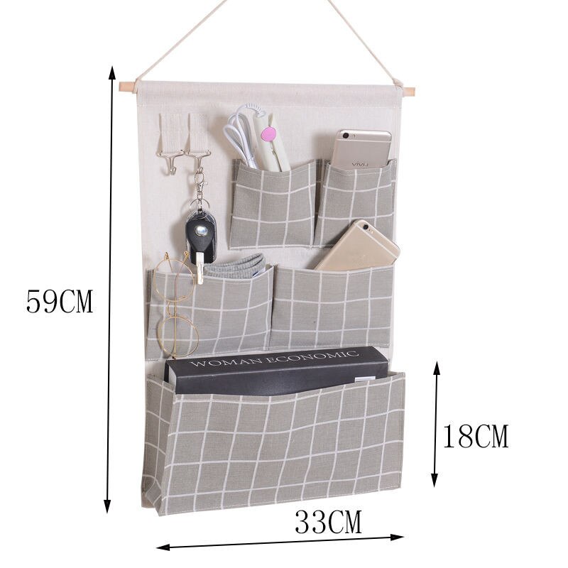 5 Zakken Opknoping Organisatoren Closet Deur Thuis Wall Opknoping Organisator Opbergtas Zakje Houder: K