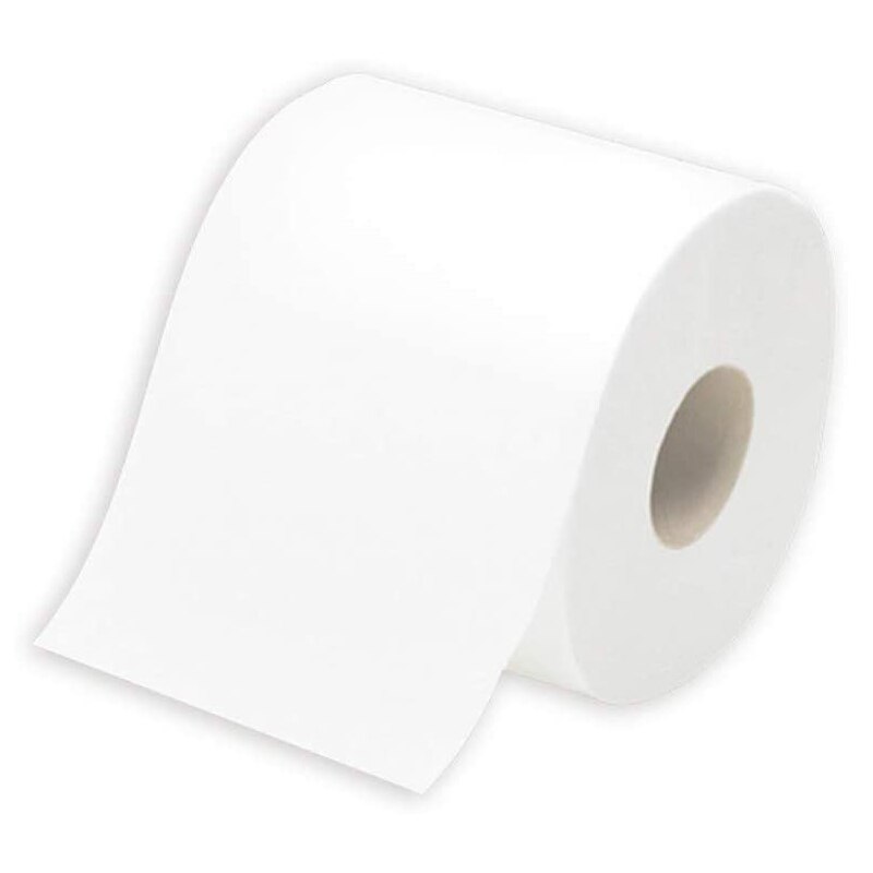 -3-ply Toilet Paper Home Roll Paper Soft Skin-Friendly Bathroom Paper Tissue White @LS