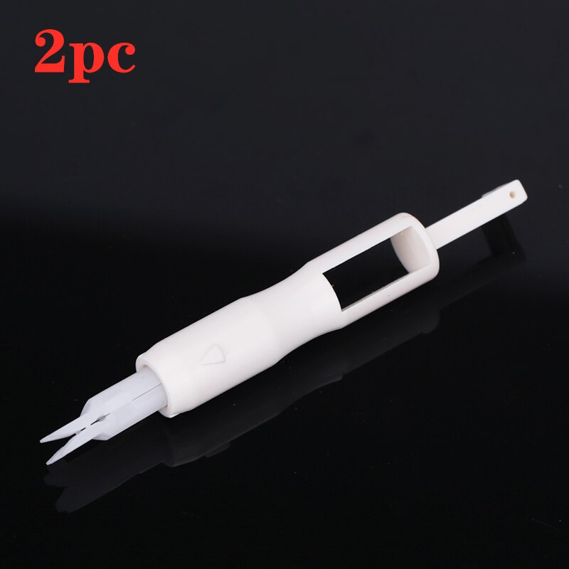 Machine Needle Threader Plastic Sewing Tool Handle Thread Plug-in Applicator Handle Thread Tool Sewing Machine Accessories: 2pcs