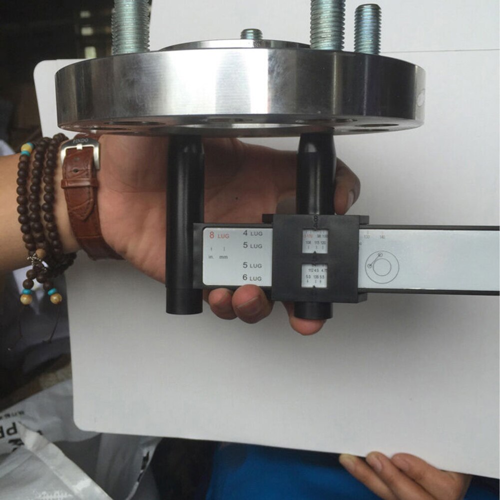 Universal 4 5 6 8 Holes Lug Car Wheel Bolt Rim Pattern Measuring PCD Gauge Tool Wheel Bolt Gauge Tool studs on a vehicle Accura