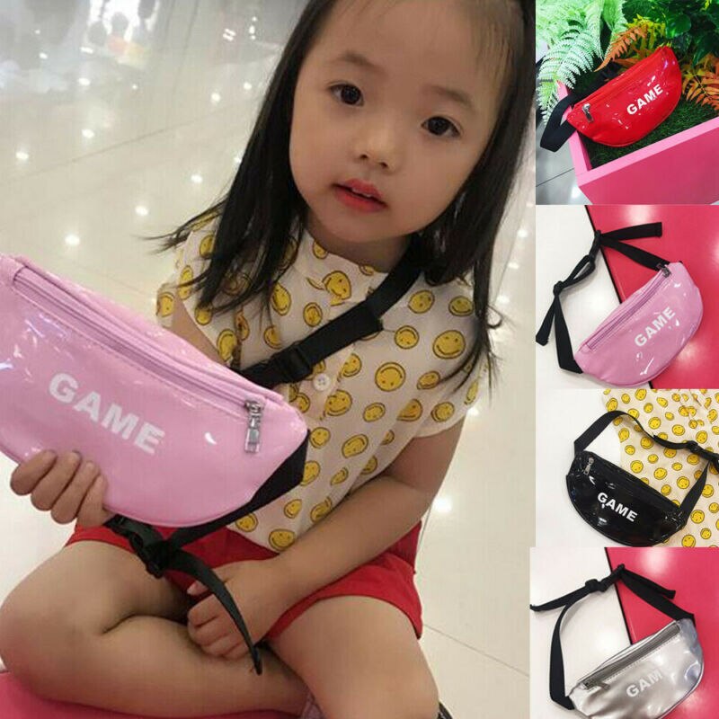 plus récent enfant en bas âge bébé filles enfants jeu imprimé taille sac Pack Sports de plein air poche ceinture hanche poitrine bandoulière voyage sac à main