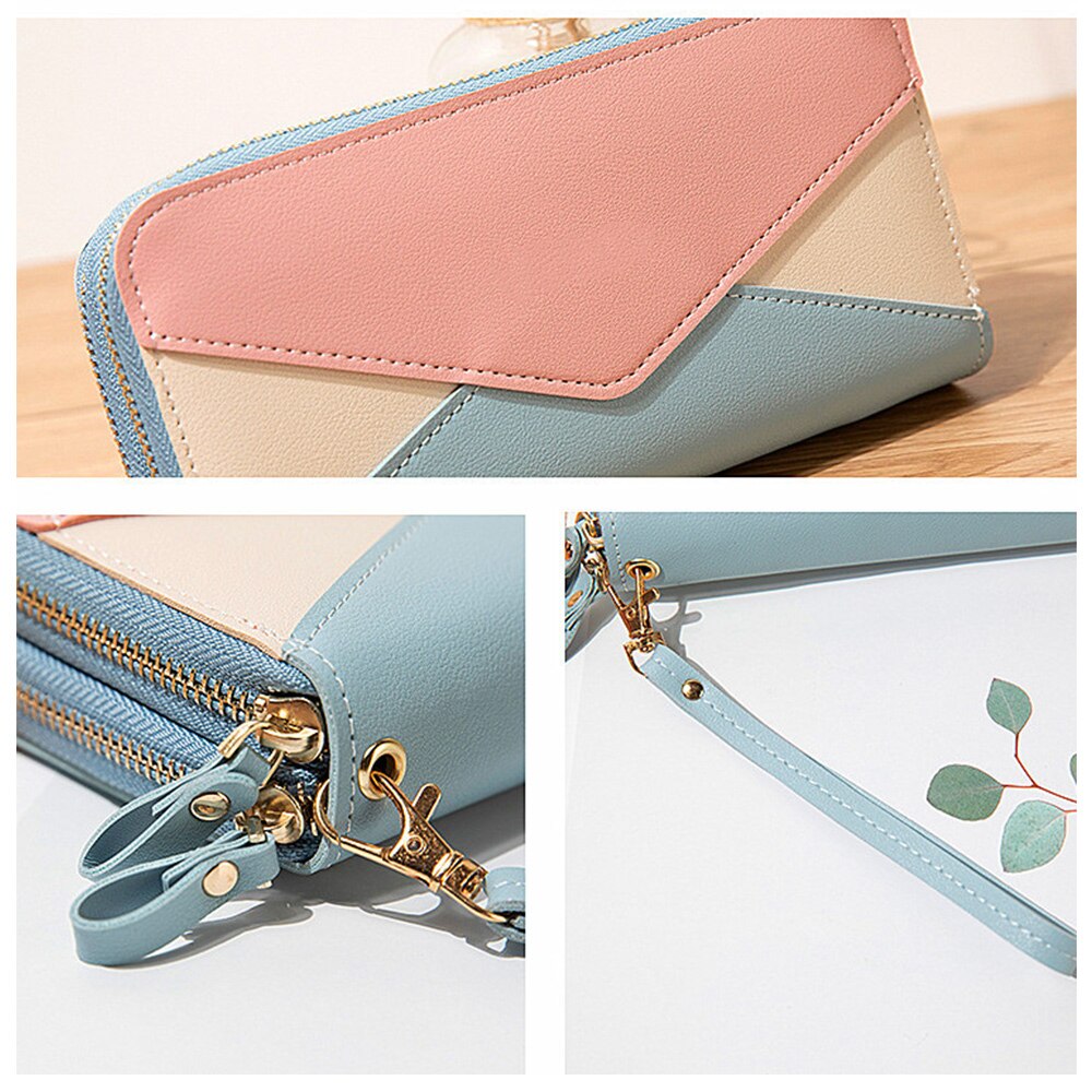 Bloemen polsband dames lange clutch tas grote capaciteit portemonnee dames portemonnee dames portemonnee mobiele telefoon kaarthouder catlas