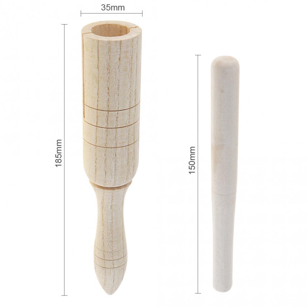 Klang Rohr Holz Krähe Kind freundlicher Holz Echolot Musical Spielzeug Schlagzeug Bildung Instrument mit Stock