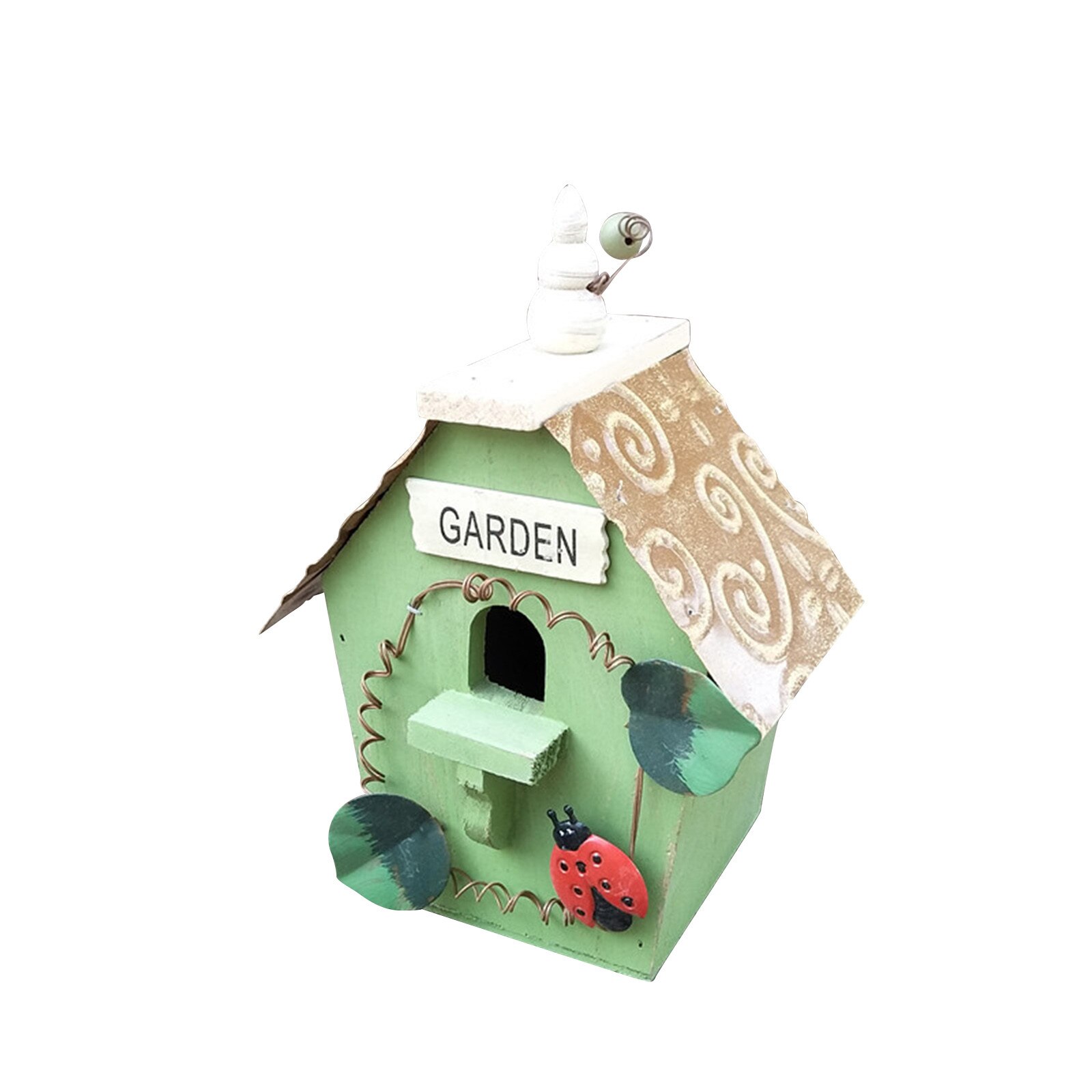 F# Wooden Bird House Nesting Box Hanging Bird Nests Home Garden Decoration Outdoor Nest Bird House Garden Decoration Pet House: A