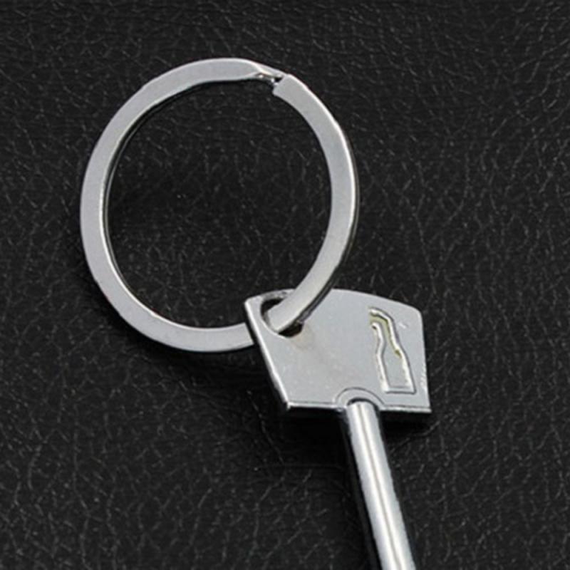Key Shaped Bottle Opener Keychain Shaped Zinc Alloy Copper Silver Color Key Ring Beer Bottle Opener Beer Accessories Unique