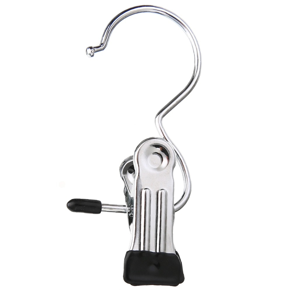 10pcs Draagbare Roestvrij Stalen Haak Kleding Pin Schoen Broek Hanger Clips Reizen Gereedschap