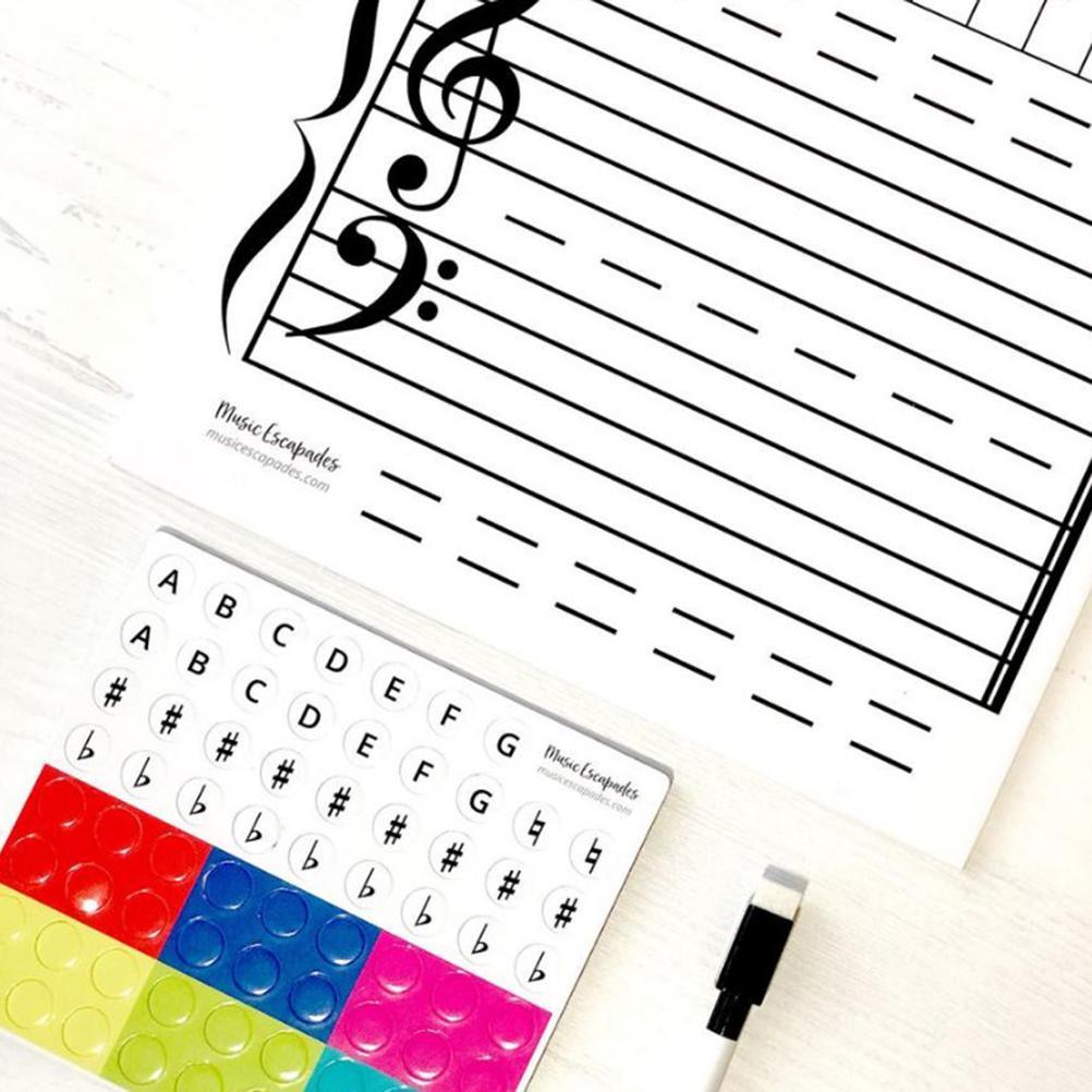 Magnetic Dry-Erase Board Note Reading Borad for Music Lessons Piano Teacher Music Classroom Music Teacher Teaching Music