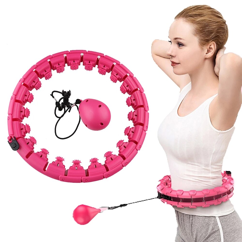 Sport Hoepel Yoga Thuis Fitness Smart Sport Hoops Cirkel Niet Verstelbare Taille Training Ring Buik Trainer Abdominale Gewicht