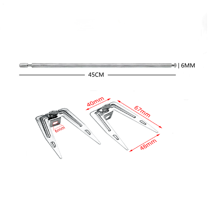 Oven Accessoires Rotisserie Gebruiksvoorwerp Rvs Gebraden Kip Spies Cook Bbq Gegrilde Kip Vork Rack Plank 38/41.5/45Cm