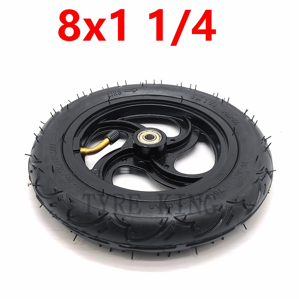 Rueda neumática de 8x1 1/4 con tubo interno de 8 pulgadas, neumático exterior de 8x1,25, neumático inflable para patinete eléctrico: B