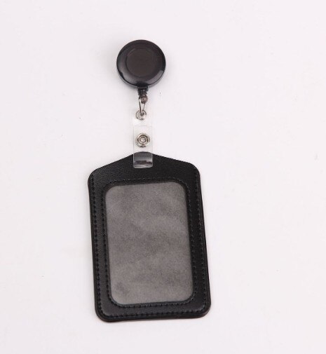 Manchon de carte verticale porte-Badge de carte de crédit longes étiquette de nom d'infirmière porte-Badge d'identification porte-carte accessoires d'infirmière: Black