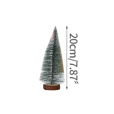 Small Mini Christmas Tree Office Window Desktop Decoration Christmas Christmas Ornaments Pine Tree Home Decor: 20CM