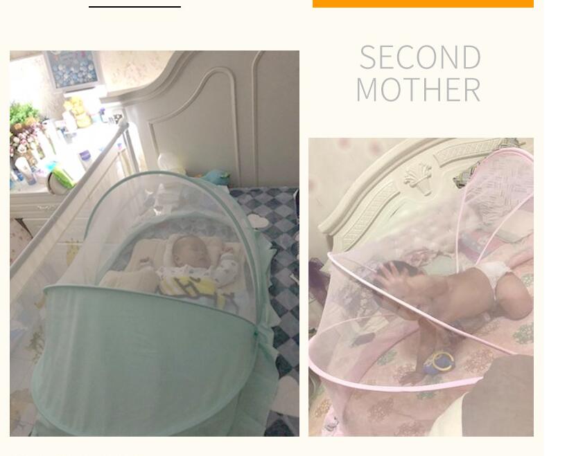 Zomer baby klamboe opvouwbaar babybeddengoed klamboe voor babybedje klamboe veilig gaas voor babymeisjesjongens