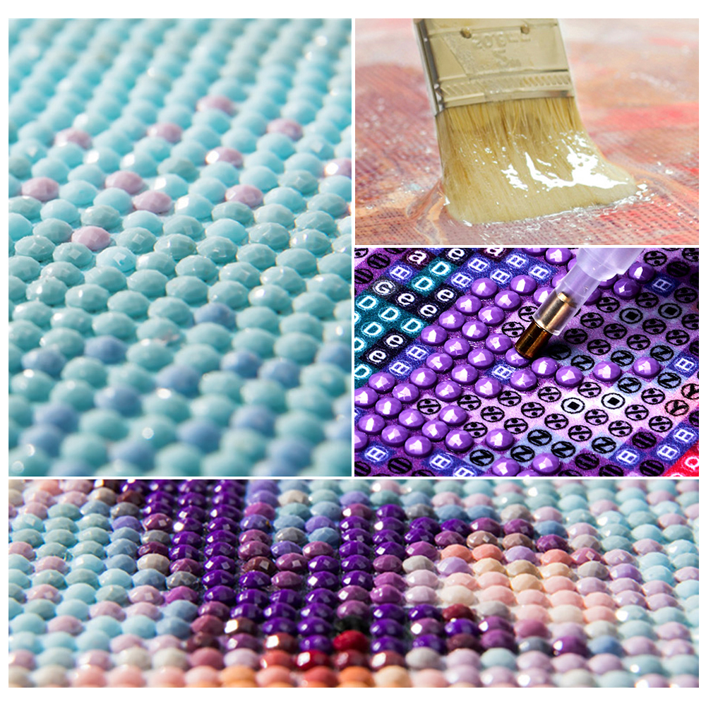 Peinture diamant 5D à faire soi-même, animaux, Lion, Koala, tigre, point de croix, perceuse complète, broderie ronde, mosaïque, image d'art en strass