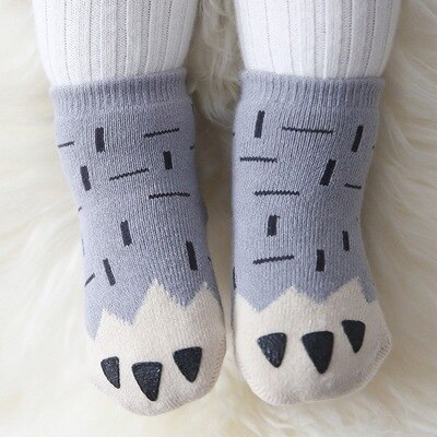 Winter Kinderen Baby Meisjes Jongens Sokken Effen Katoen Enkellange Sokken 0-3Y 5 Stijl: 5 / S for 0 to 1Years