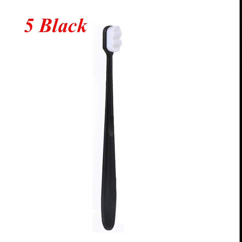 Micro-brosse à dents Nano pour adulte, à poils Ultra doux, 20000 poils, pour les dents sensibles, en retrait de gomme buccale, 10/20 pièces: 10black no box