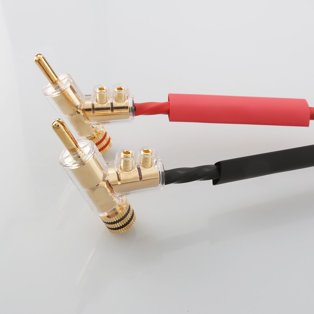 Banană cu blocare de înaltă performanță 45 grade 24k conectori banane audio placați cu aur