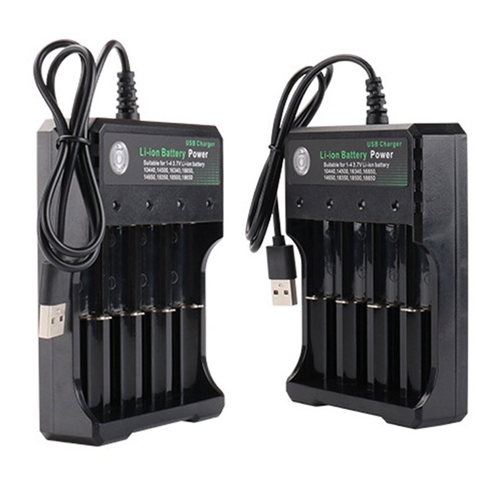 Universal Smart Rechargeable Li-ion Battery Charger for 18650 18500 16340 14500