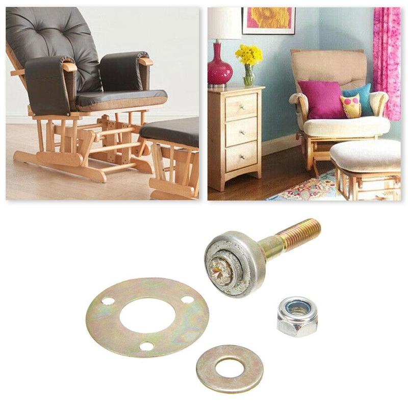 Screw Nut Bolt Kit Furniture Accessories 1 Set Of Rocking Connector Large Bearing Chair Chair Furniture Connector Rocking X9N0