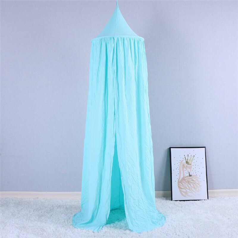 Moustiquaire bébé lit baldaquin tente rideau suspendu dôme literie fille princesse moustiquaire chambre décor pour bébé literie accessoires: Blue