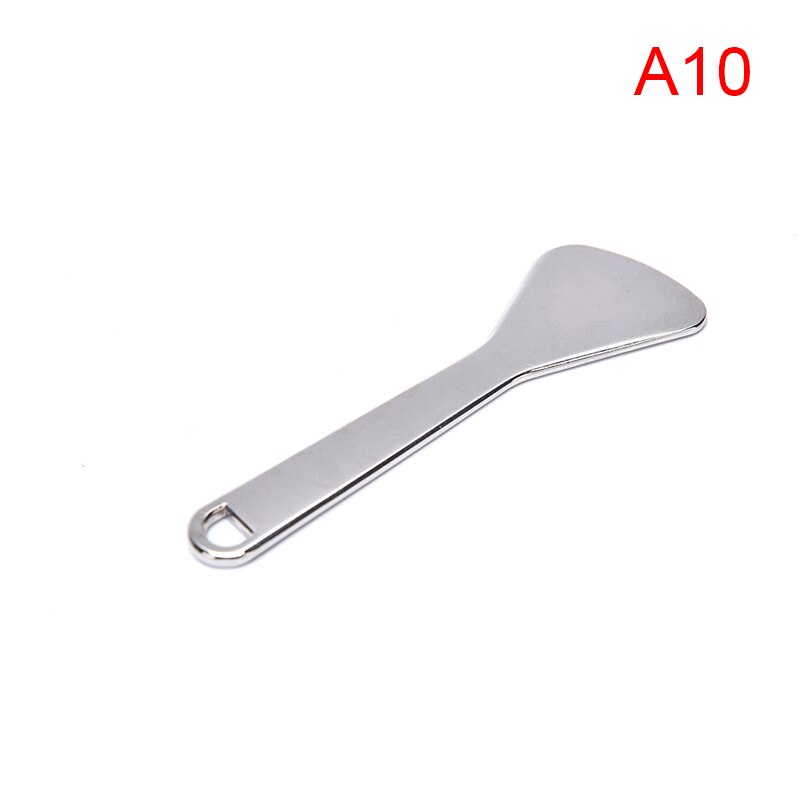 Mengen Metalen Spatel Schoonheidsverzorging Oogcrème Applicator Anti Rimpel Oog Massager Stick Gezichtsmasker Mengen Borstel Essentie: Zilver