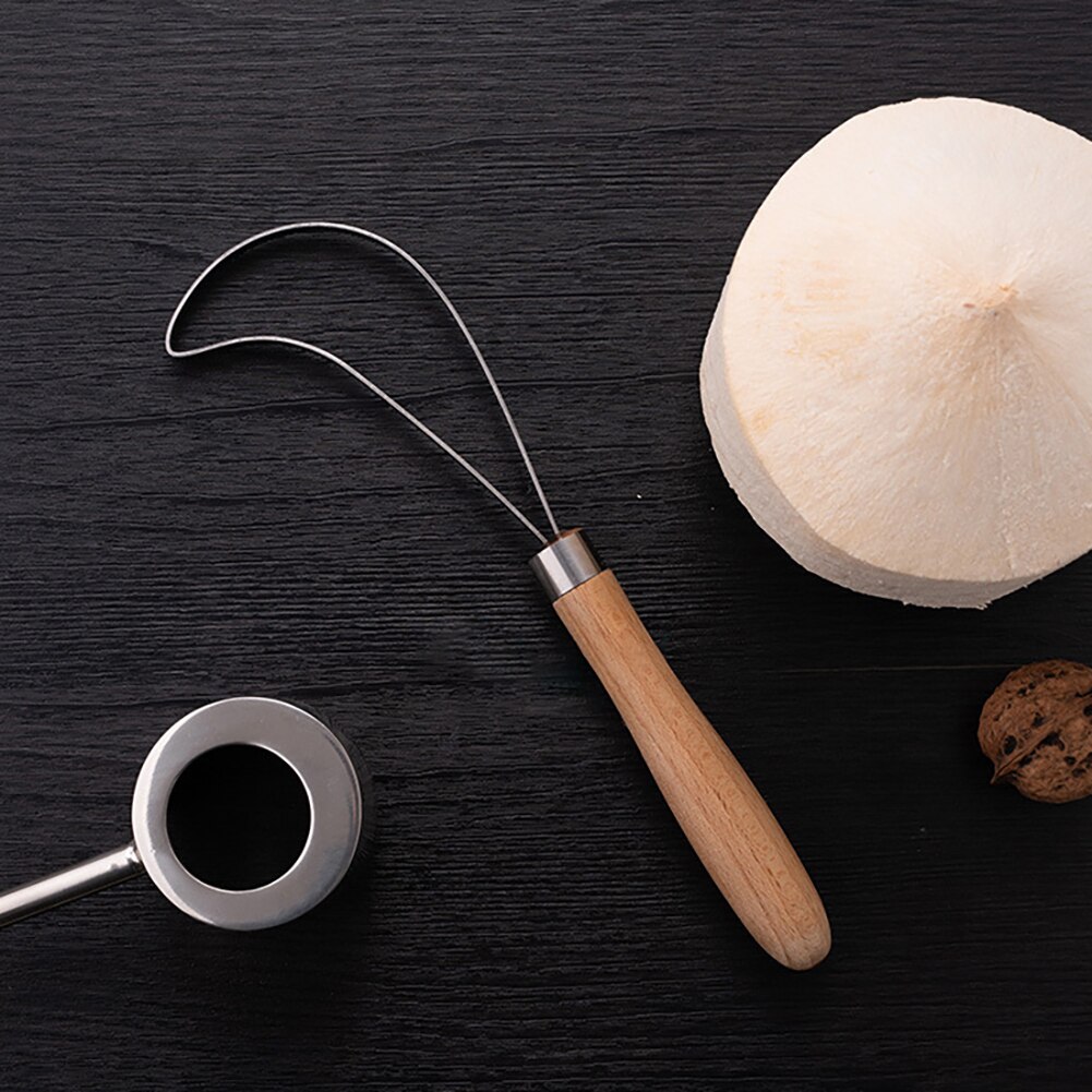 Kitchen Stainless Steel Coconut Shaving Cutter Digging Coconut Tool Household Meat Removal Coconut Tool Coconut Meat Removal