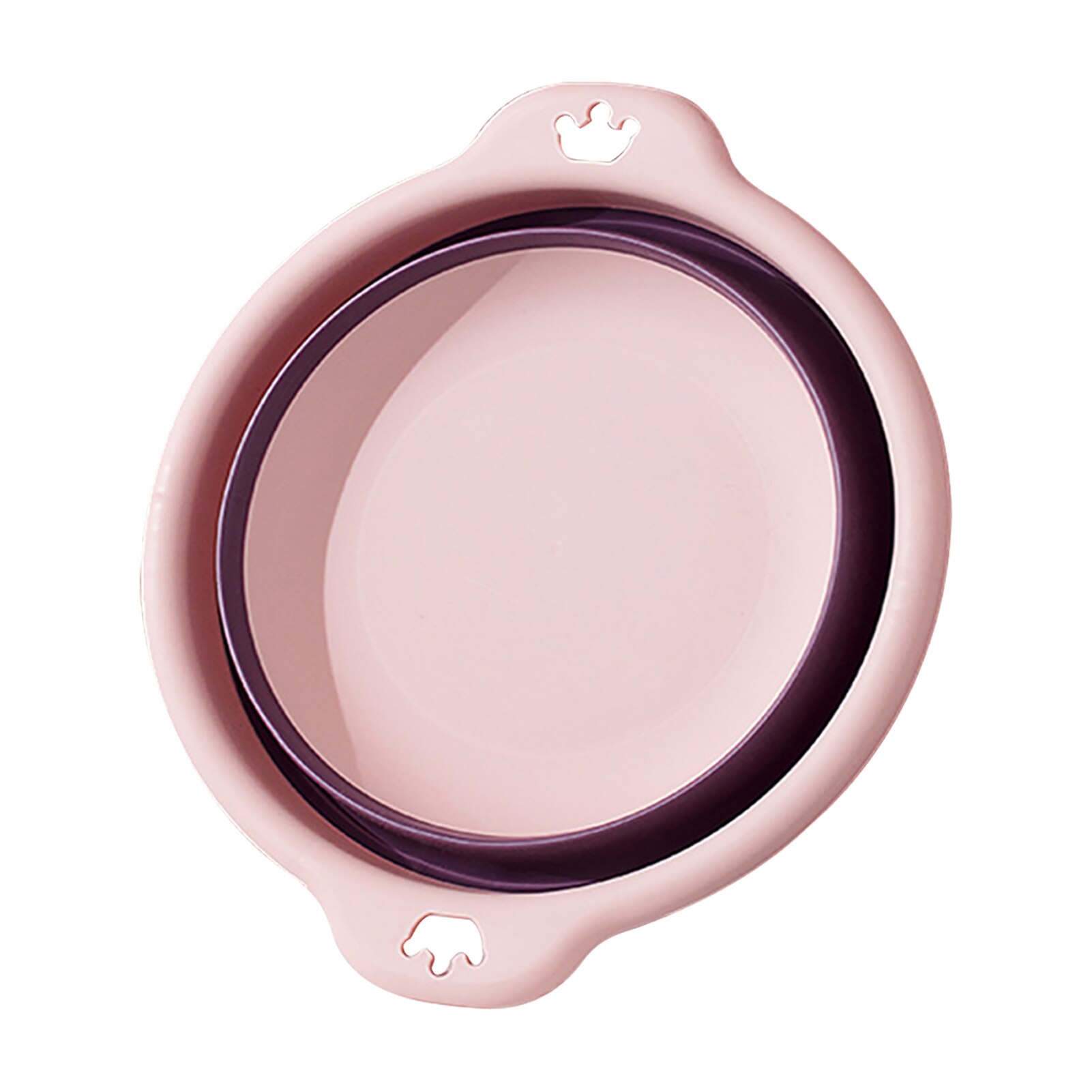 Round Collapsible Laundry Tub Foldable Washbasin Clean Bathroom Kitchen Space Saving Home Basket Portable Travel Picnic Camping