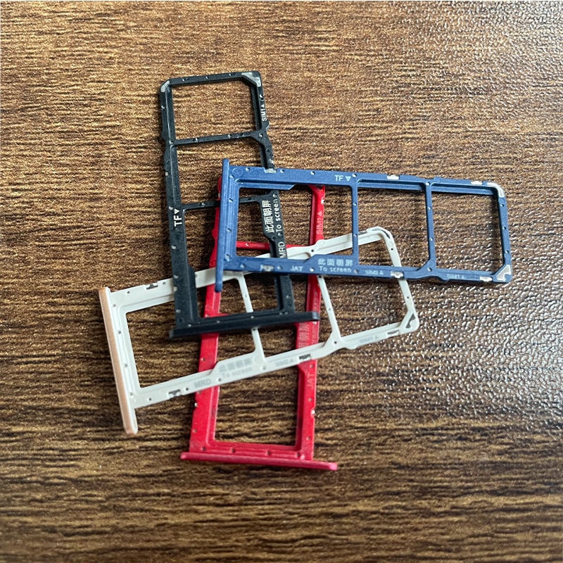 Plateau de carte Sim avec support de fente, pièces de rechange pour Huawei Y6 2 pièces