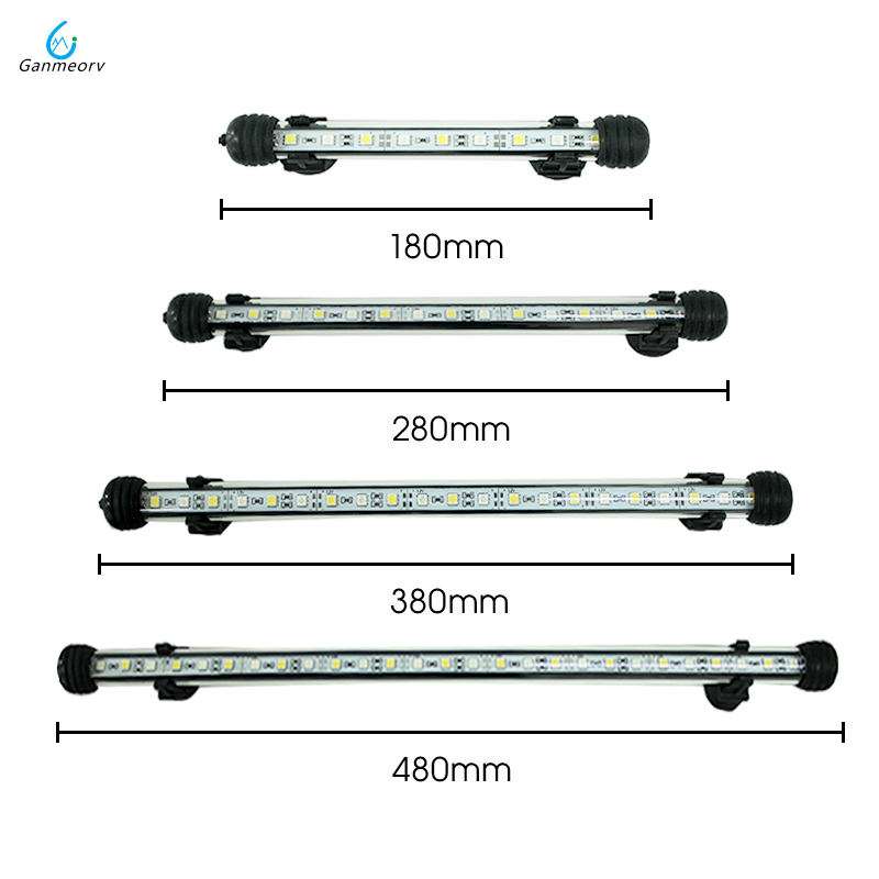 18/28/38/48CM Waterproof LED Aquarium Lighting Fish Tank Light Bar Blue/White Submersible Underwater Lamp light Aquatic Decor