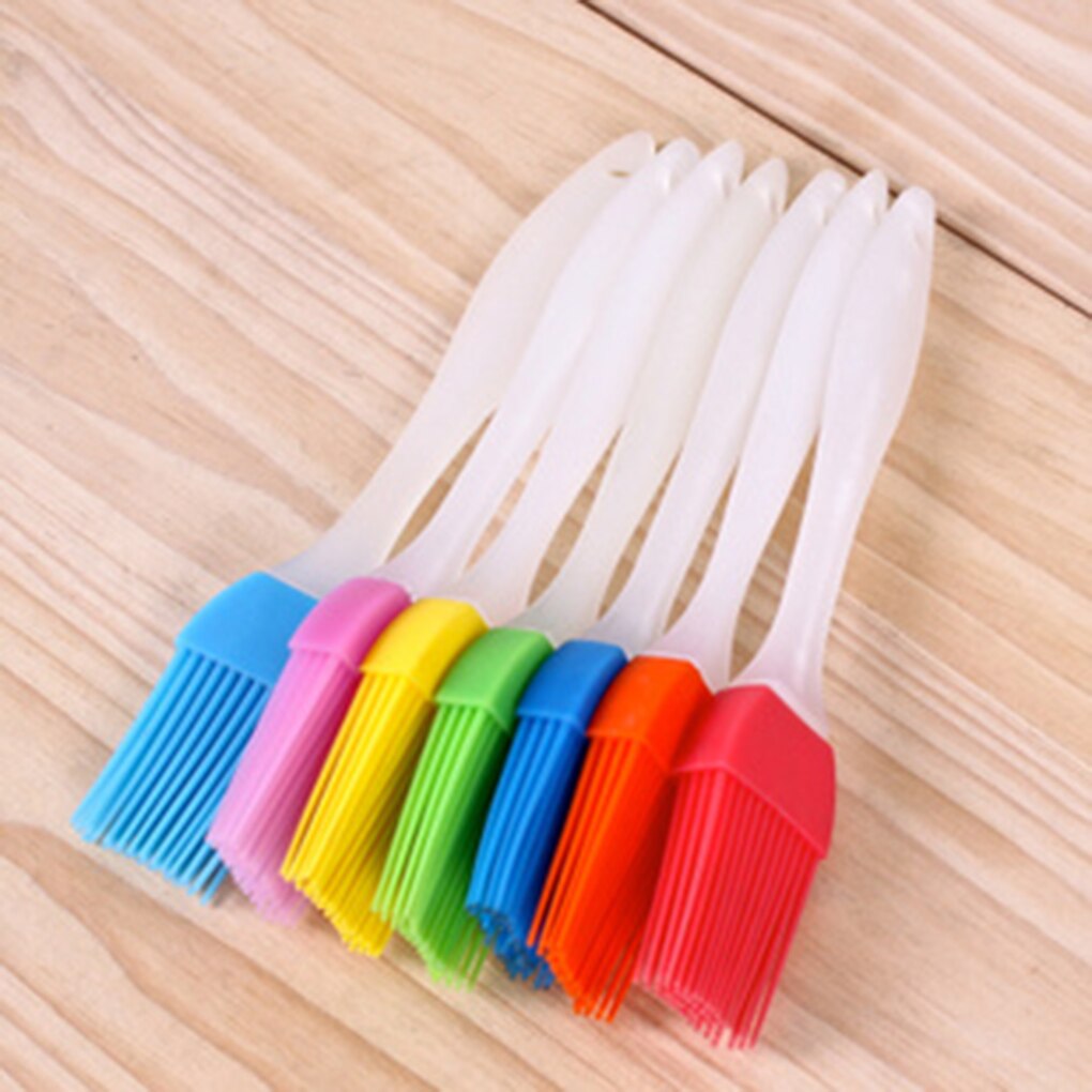 Silicone Baking Bakeware Bread Cook Brushes Pastry Oil BBQ Basting Brush Tool Color Random