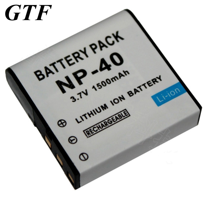 GTF 1500 mAh Digitale camera batterij CNP40 NP-40 Voor EX P Z1050 Z200 Z750 Z1000 Z1200 Z1080 Z30 Z40 Z50 Z55 Z57 FC100 Z700 Z600