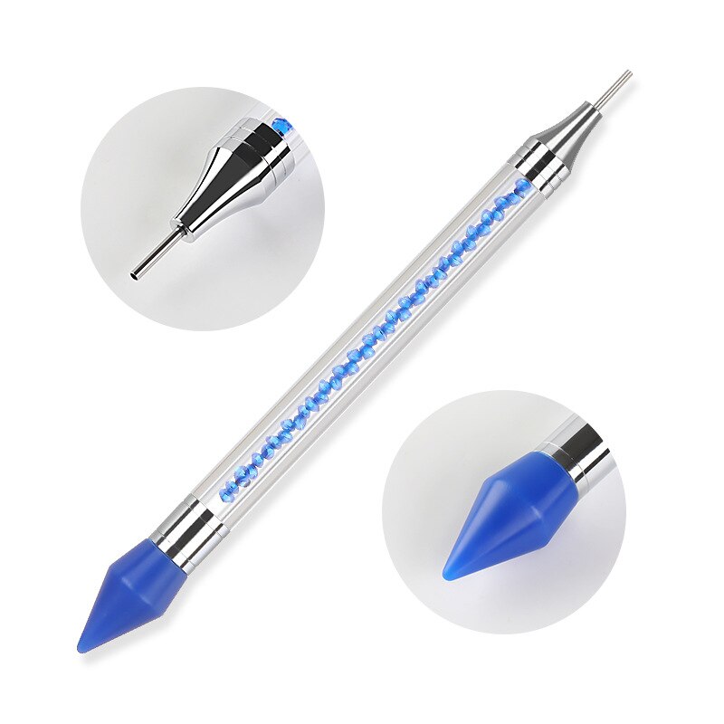 Stylo de cire acrylique à double extrémité pour pointillage des ongles, outil de manucure pour Nail Art, strass, 1 pièce: 03