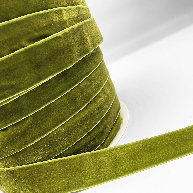 3 yards 6mm-38mm Colour Single Face Line Polyester No Elastic Velvet Ribbon for Bowknot Christmas Ribbon Party Decorations # 31: 25mm