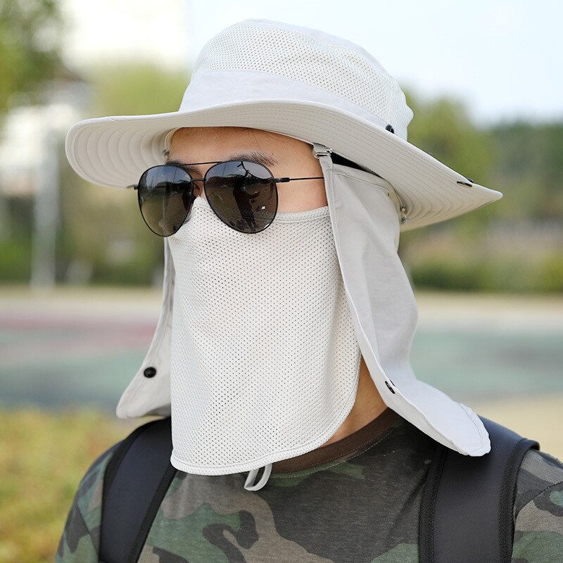 Mode Visser Hoed Heren Zomer Zonnehoed Zonnehoed Emmer Hoed Outdoor Ademend Mannelijke Vissen Hoed Gorras