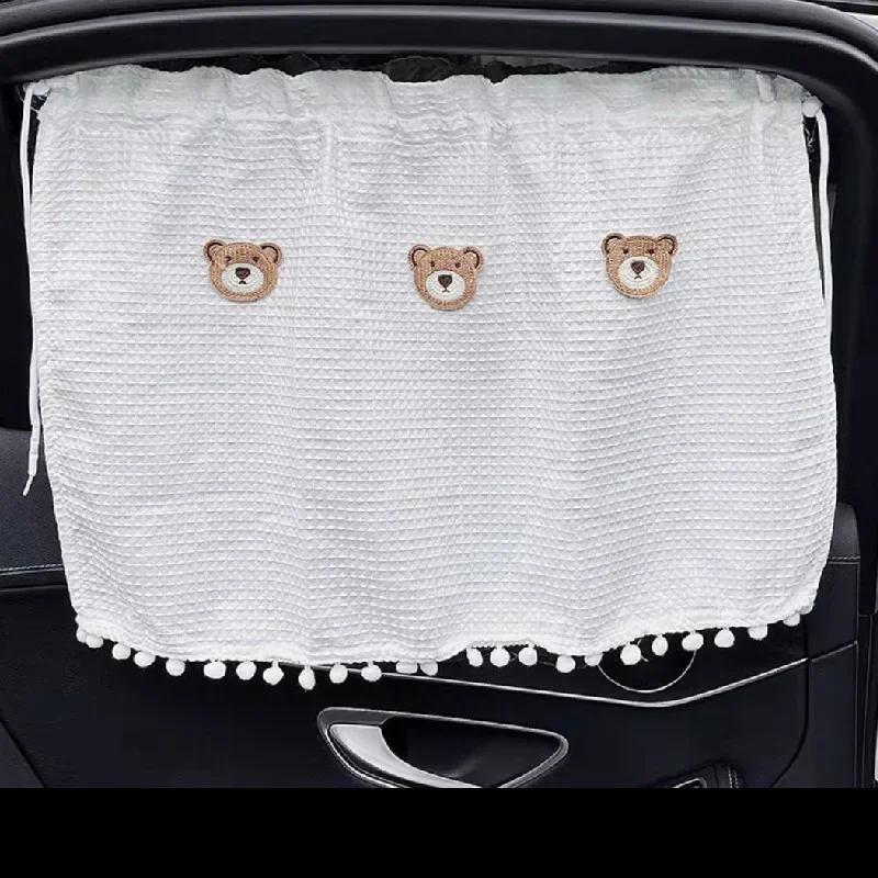 1PC Cute Cartoon Car Curtain Sunshade Curtain Essential Summer Car Sunscreen Curtains Keep Your Car Interior Cool & Protected: Pink