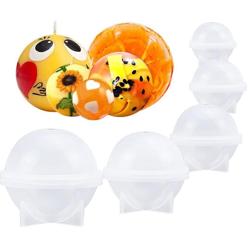 5 Sizes DIY Round Ball Silicone Mold Resin Pendant tools Making Mold Jewelry Resin 3D Crafts For Epoxy R7Z5