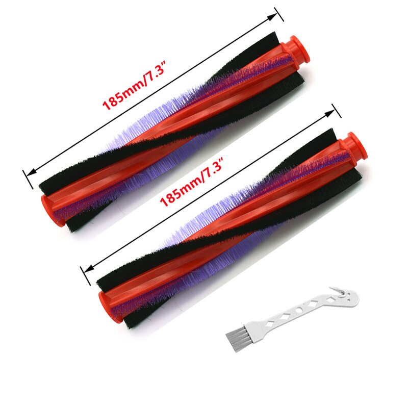 2pcs 185/225mm Roller Brush Kit Bar For DYSON V6 brush DC59 DC62 SV073 SV03 Vacuum Cleaner Attachment BrushRoll End Cap Cover: 2pcs 185mm