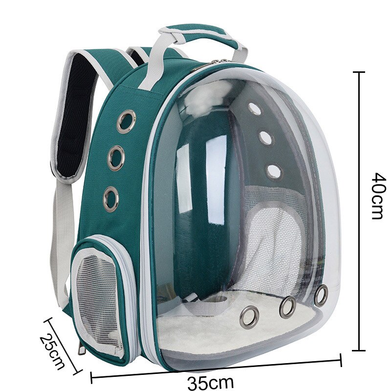 Cat bag Breathable Portable Pet Carrier Bag cat backpack cat carrier cat cage cat carrier bag: Green