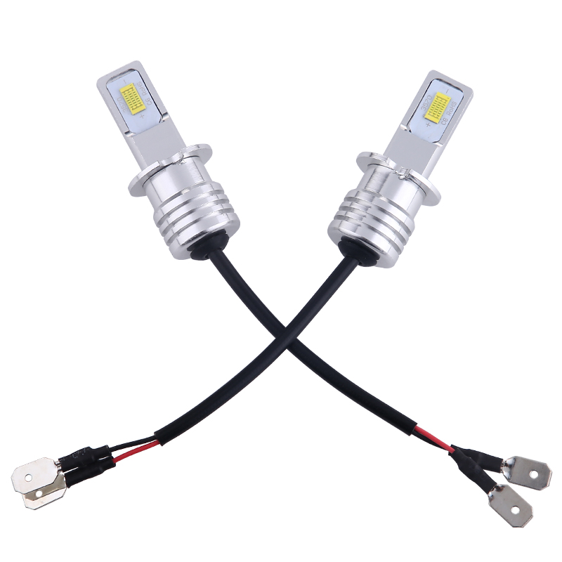 2 Stuks H3 Led Koplamp Lamp Led H3 Auto Licht Mistlampen1: 1 Size Replica Vervanging Halogeenlamp 80W 12V 24V Auto Lamp