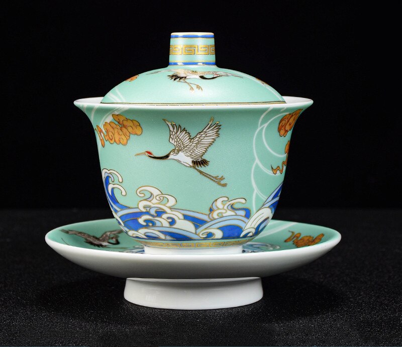 Taza de té de cerámica esmaltada a mano, esmalte de Boutique, taza de té chino, Copa Personal, 190ml: C