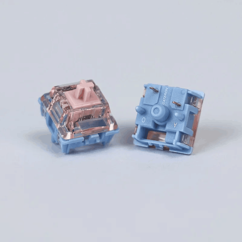 Gateron Melodic Switch Clicky MX Strong Tactile Switch 60 gf 5 Pins Mechanical Keyboard Lubricated Long Spring Dual Rail Click