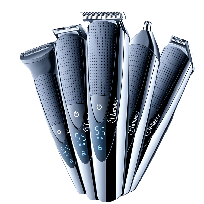 Surker 5 in 1 Elektrische Haar Trimmer IPX5 Wasserdicht Männer Haarschnitt Maschine Professionelle Barbier Wiederaufladbare Haar Haarschneidemaschine SK-0068