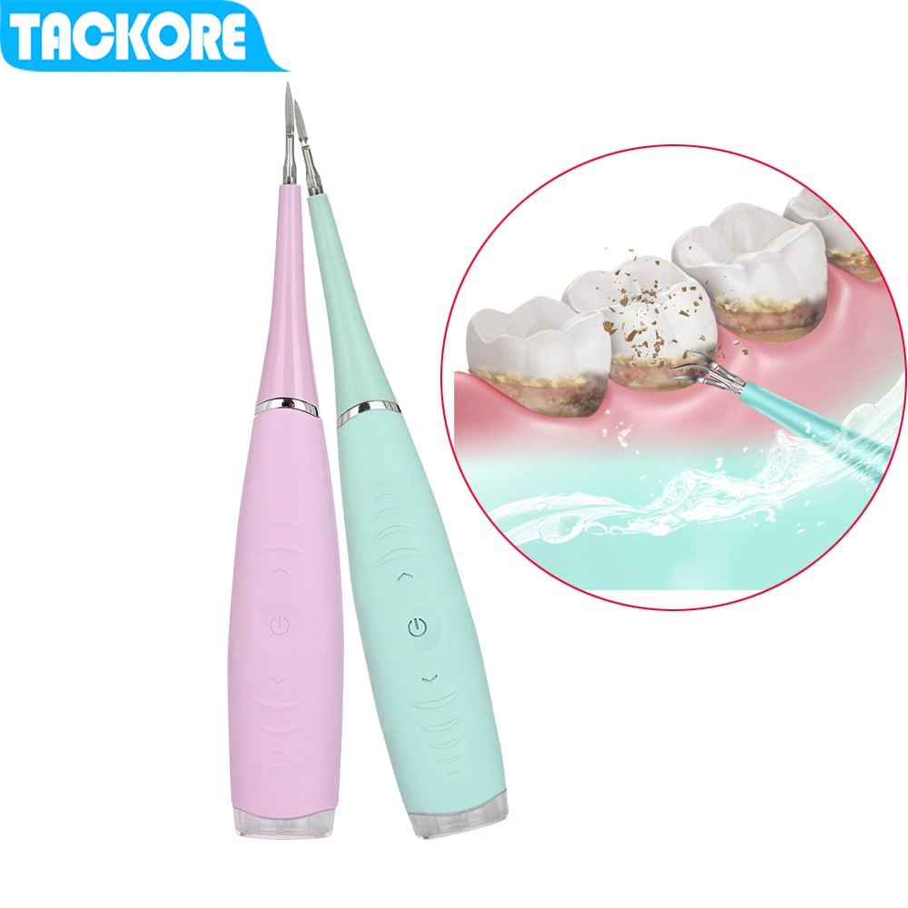 Elektrische Dental Scaler Sonic Siliconen Tooth Cleaner Oplaadbare USB Tand Calculus Remover Vlekken Tandsteen Verwijderen