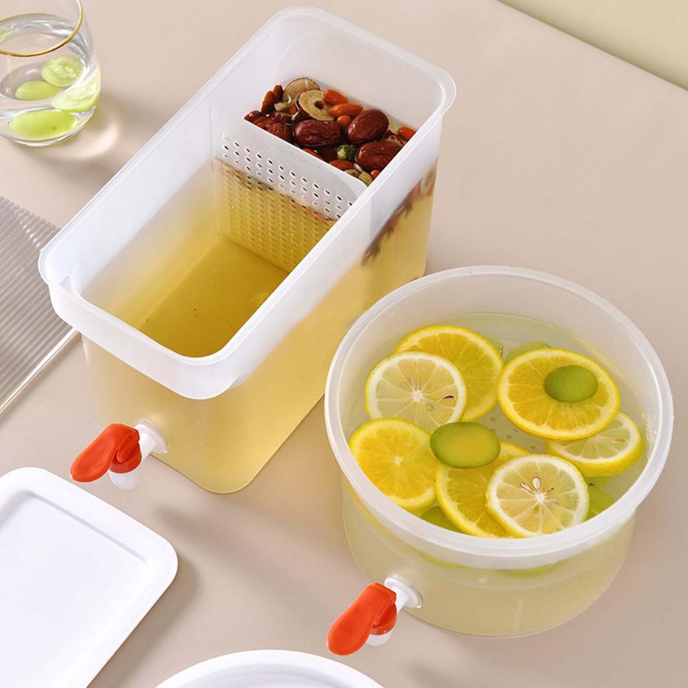 Drink Dispenser With Spigot Leakproof Plastic Water Container Cooling Large Beverage Dispenser Ideal For Juice Beer Ice