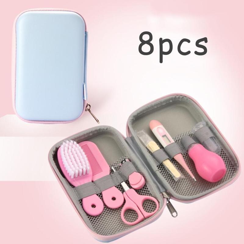 6/8/10/13 Stks/set Kinderen Care Set Baby Simulatie Gezondheid Tool Kinderen Care Polijstmachine Nail Draagbare familie Speelgoed Care Kit Bru Y0M0