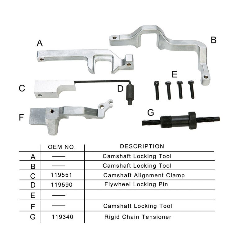 Engine Camshaft Timing Tool Set For BMW MINI Copper 1.4 1.6 N12 N14 Citroen Peugeot Engines