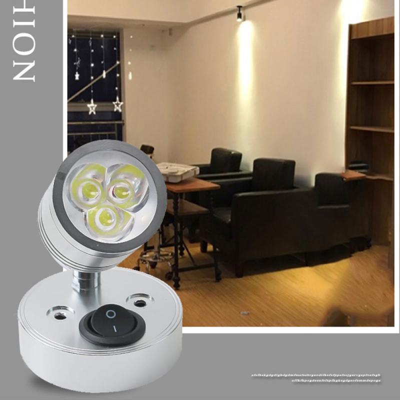 Lámpara de techo Flexible para caravana, barco casa rodante, interruptor de luz de lectura, 12V